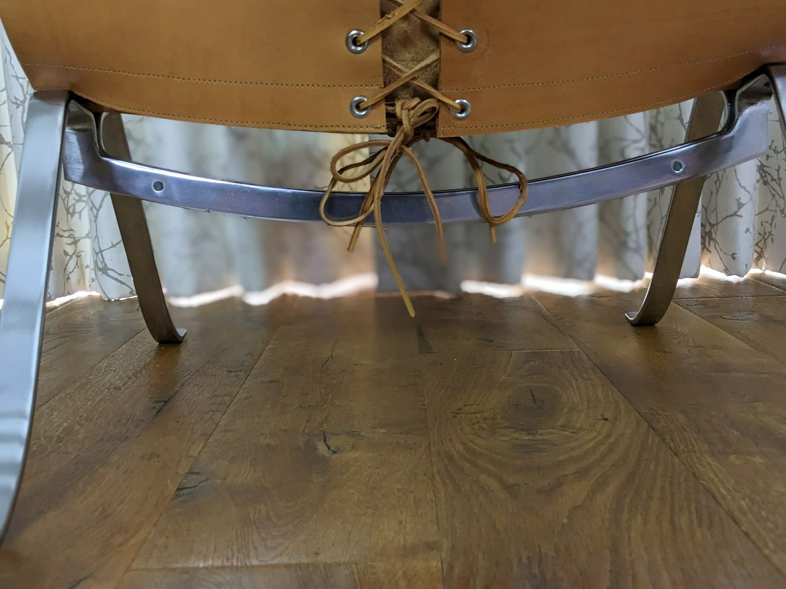 photo furniture Pair Of Rare Mid Century Danish Chrome And Leather Lounge Chairs Designed By Preben Fabricius/Jorgen Kastholm