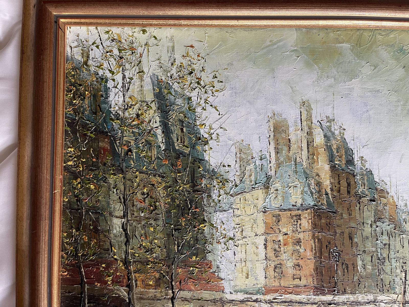 Oil Painting Of Parigi (Paris), France By Bernard Debergh(b1940) photo furniture