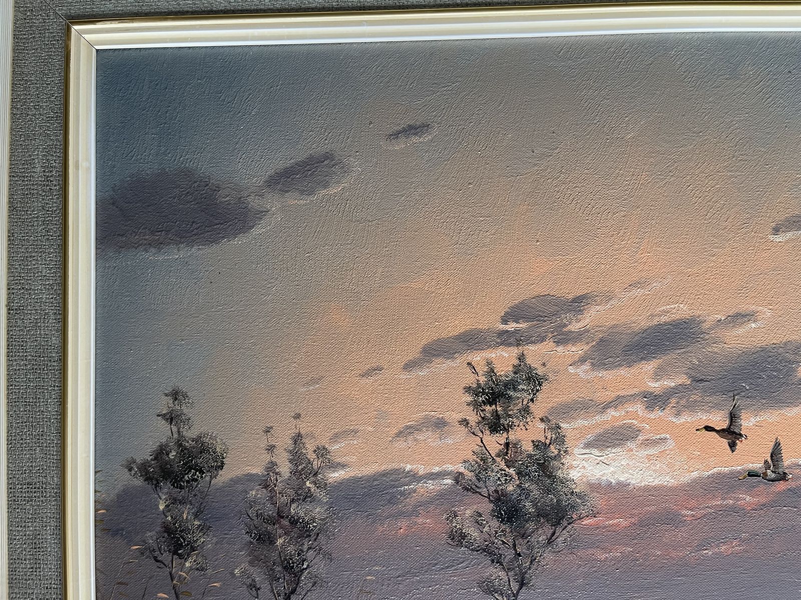 Lake At Akersloot Oil On Canas By Gerald Brouwer (B. 1938) photo furniture