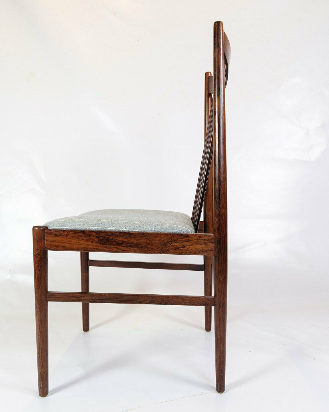Set Of 8 Dining Charis Model 422  In Rosewood & Gray Fabric By Arne Vodder From 1960s photo buy