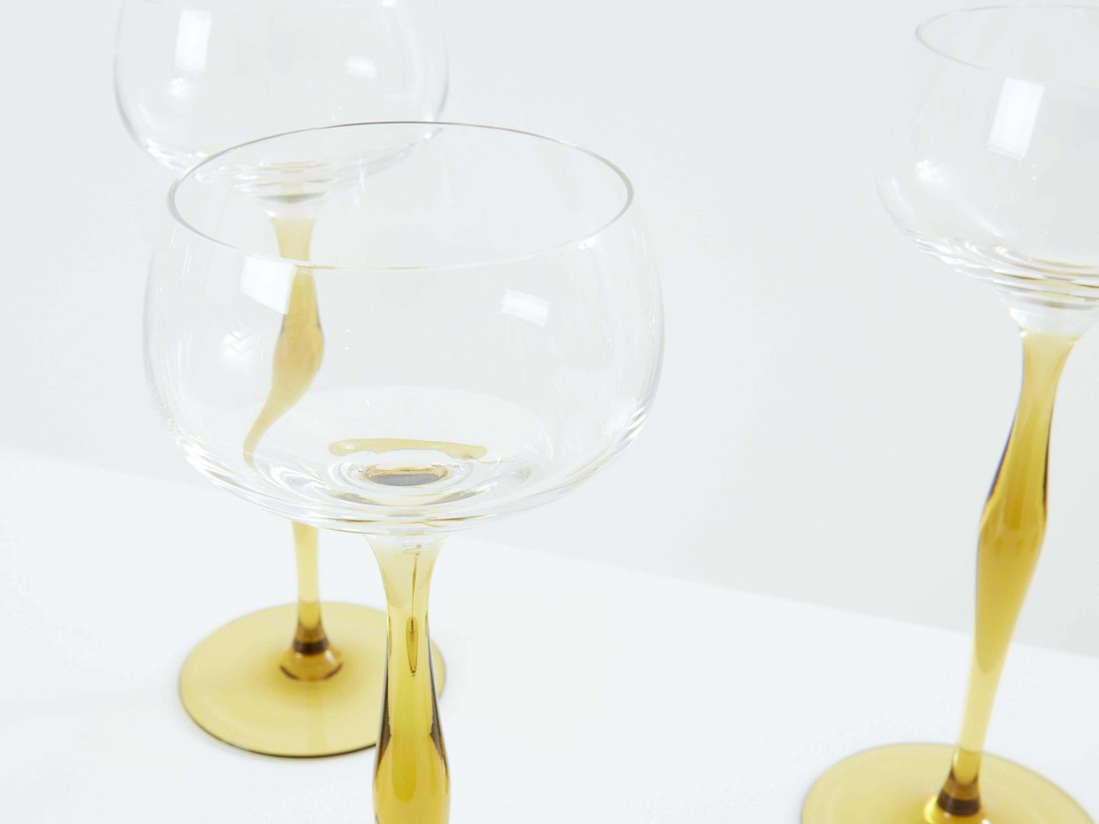 Ensemble de six verres à champagne Art Nouveau, par Peter Behrens, 1898 photo 4464.0