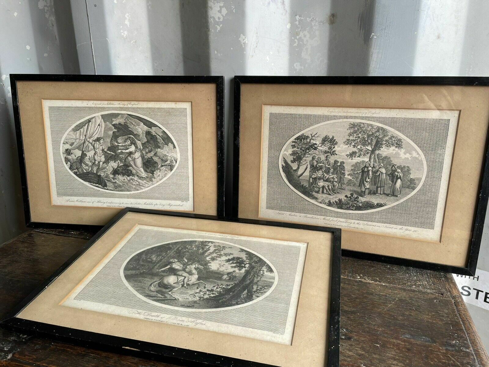 Set Of Three Georgian Engravings Ashburtons Historic W J Stratford 1792 Antique