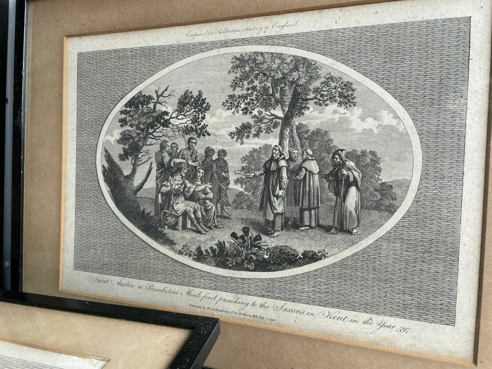 Set Of Three Georgian Engravings Ashburtons Historic W J Stratford 1792 Antique photo 325.0