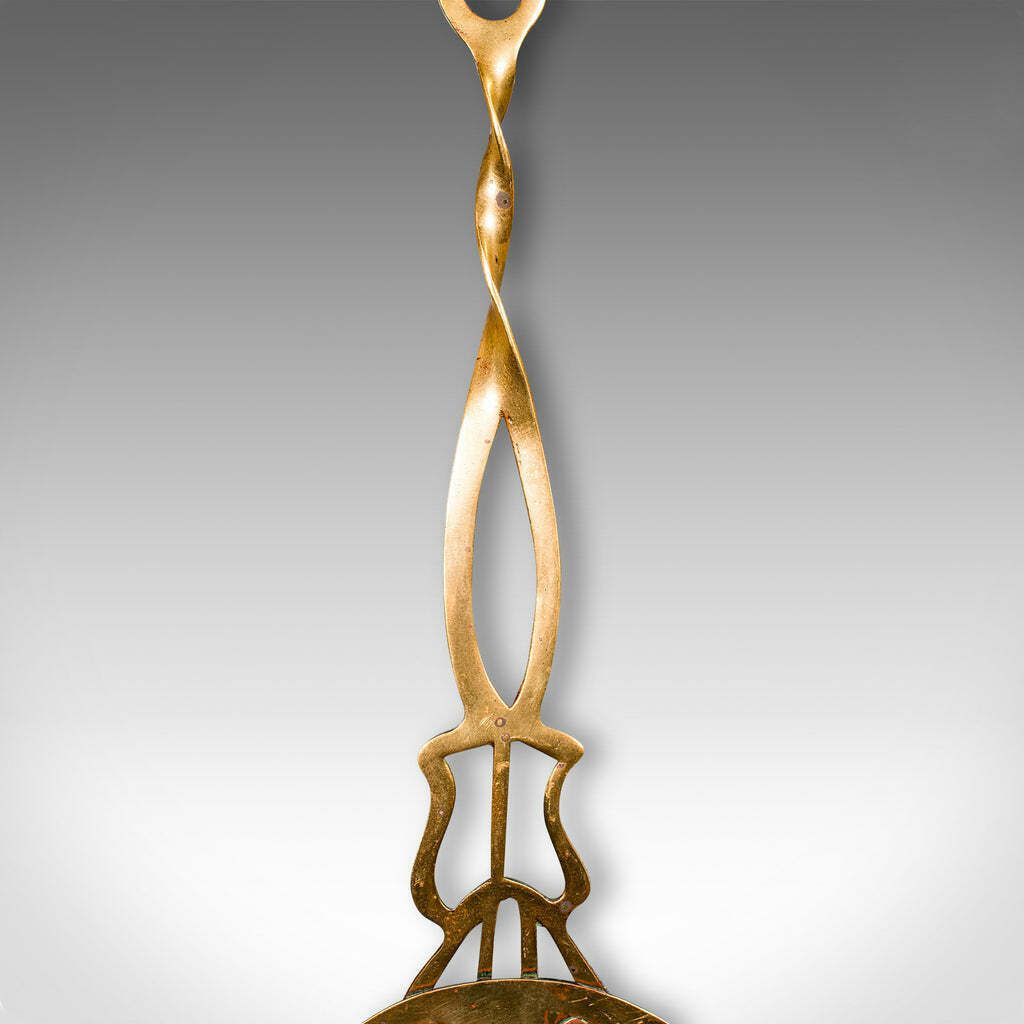 Antique West Country Cream Skimmer, English, Brass, Milk Stirrer, Georgian, 1800 photo Home Decor