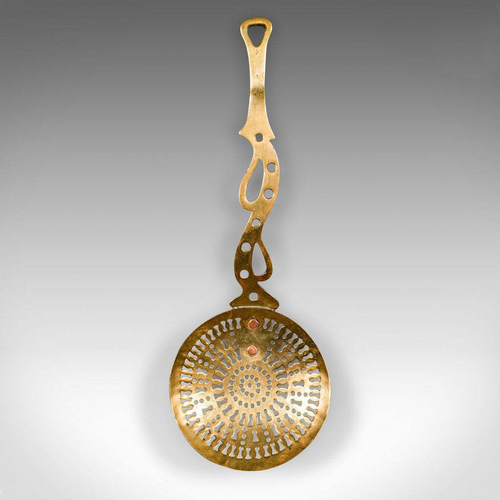 Antique Fireside Warmer, English, Pierced Brass, Fireplace Accessory, Georgian photo furniture