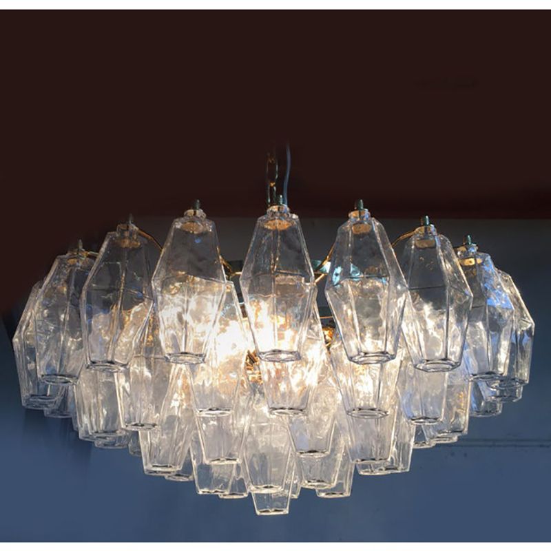 9800.0 Murano Glass Sputnik Chandelier Poliedro Mazzega Zuccheri Venini Barovier Style photo