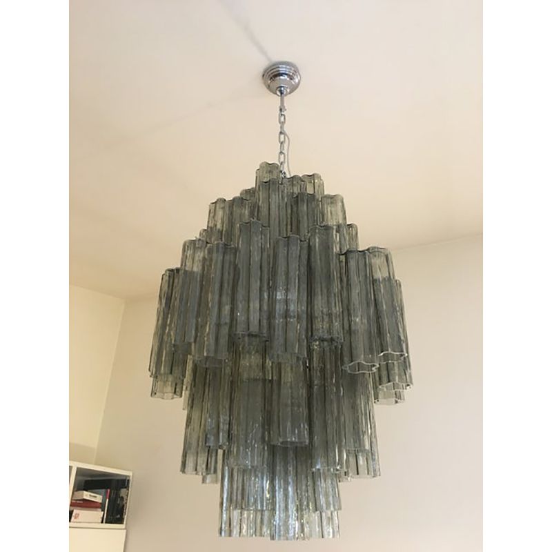 Contemporary Modern "Tronco" Murano Glass Sputnik Chandelier Venini Style photo for sale
