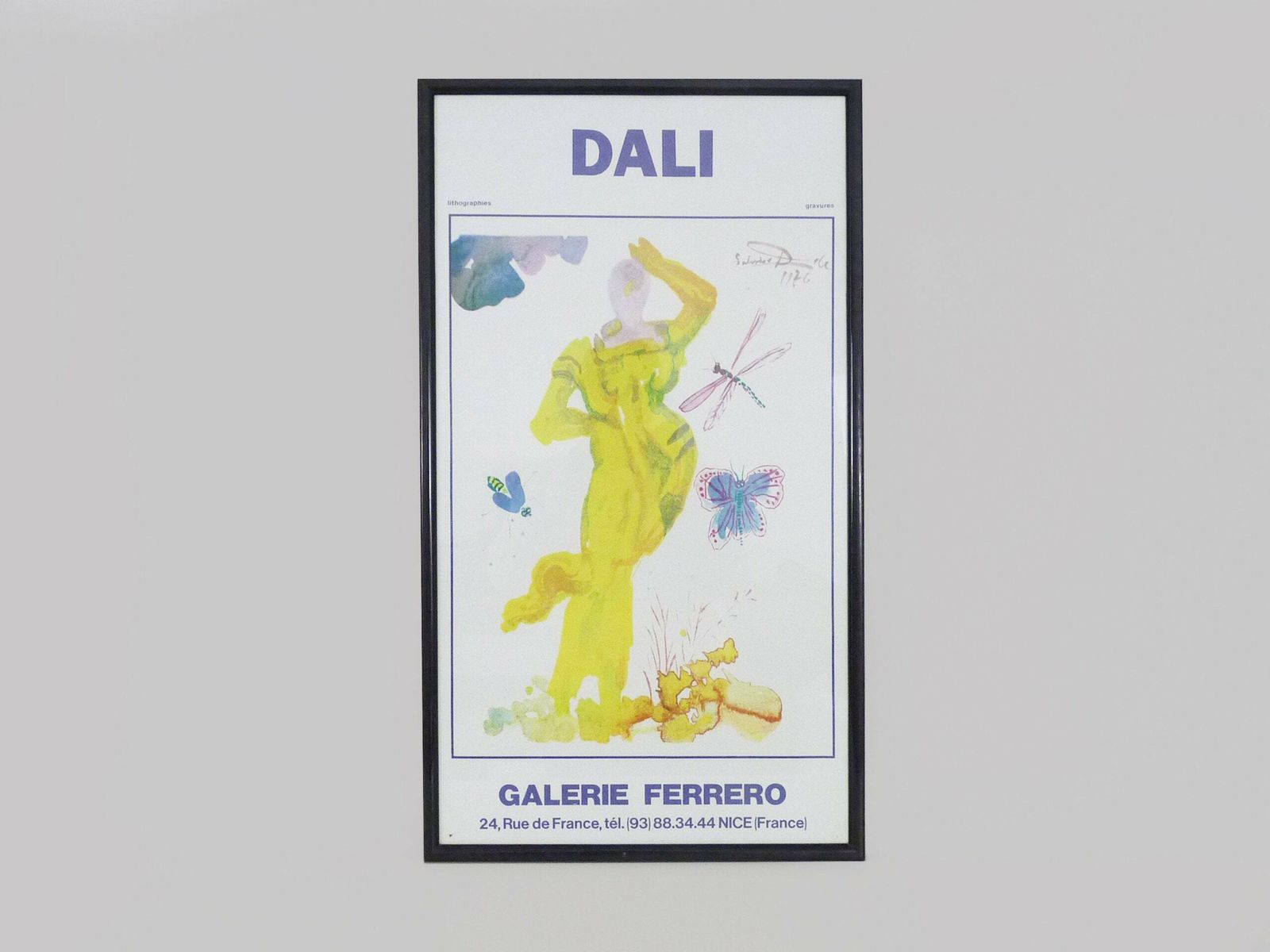 Dali Lithographic Poster   Galerie Ferrero By Salvador Dali, 1976