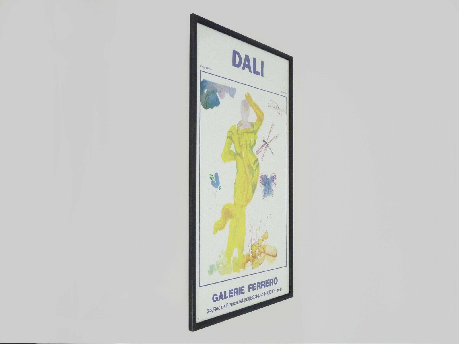 Dali Lithographic Poster   Galerie Ferrero By Salvador Dali, 1976 photo furniture