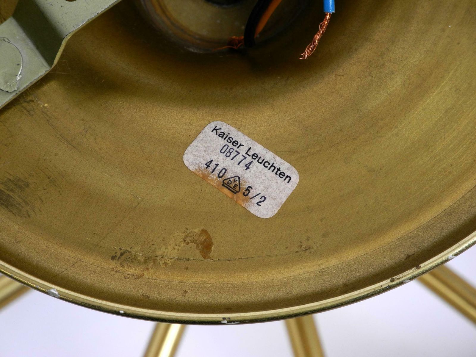 Lighting 1960s Space Age Brass Ceiling Lamp With 10 Glass Balls By Kaiser Leuchten photo