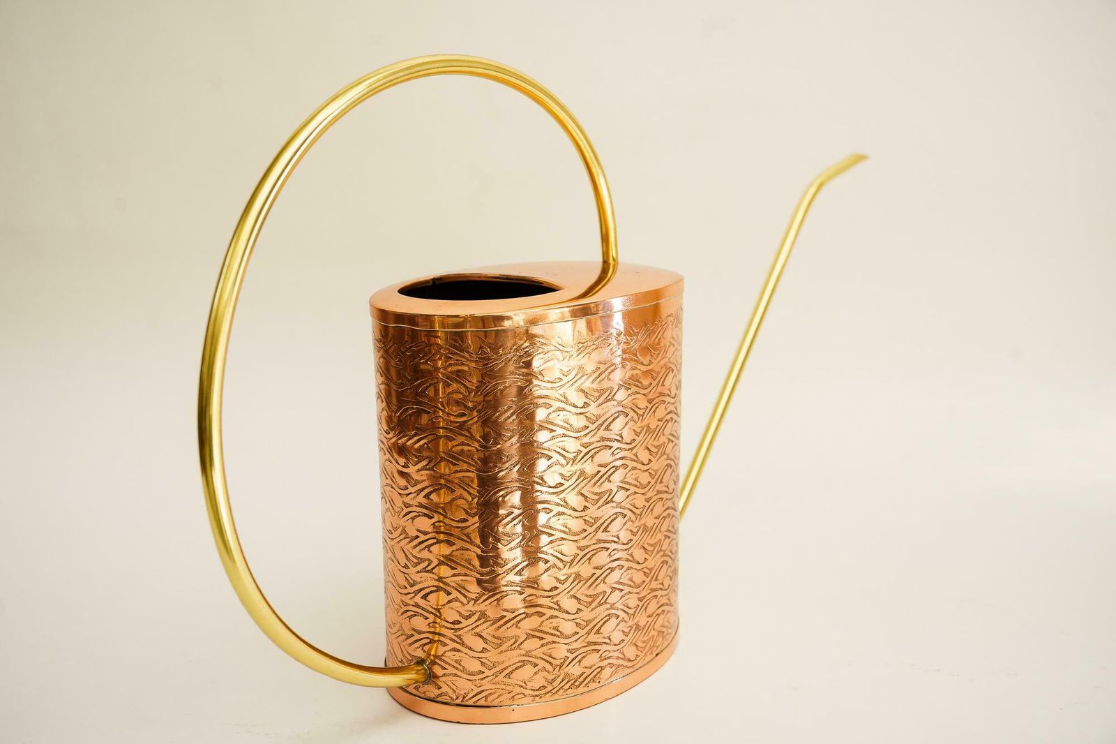 Copper And Brass Watering Can, Circa 1960s photo 193.0