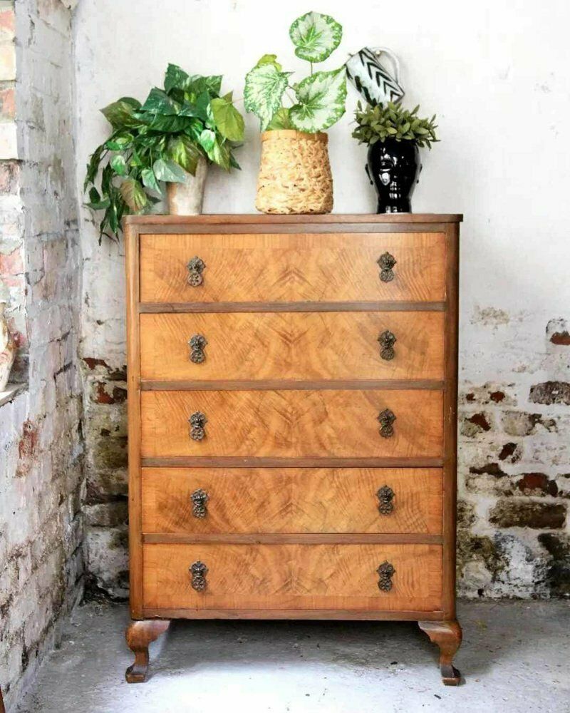 Antique Bedroom Chest Of Drawers In Walnut photo Furniture