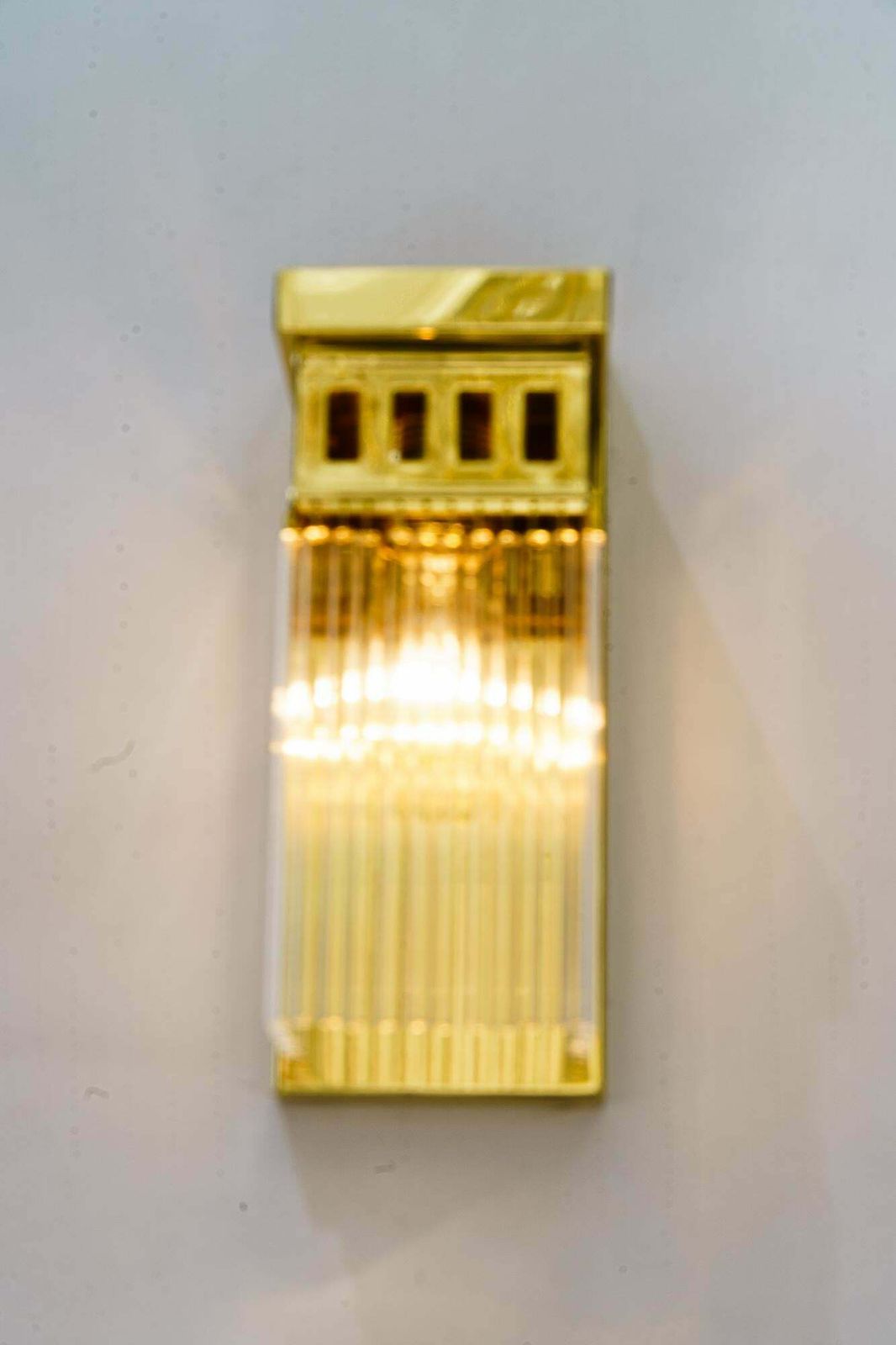 Lighting Reproduction Of A Art Deco Wall Lamp With Glass Sticks photo