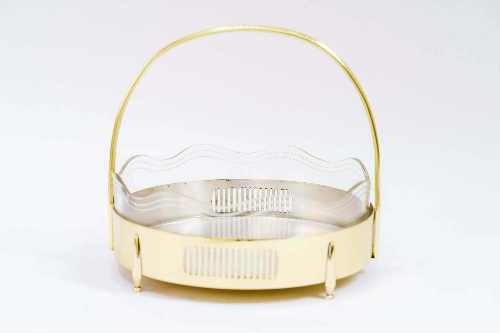 Art Deco Argentor Centerpiece With Original Glass Inside Vienna Around 1920s photo Home Decor