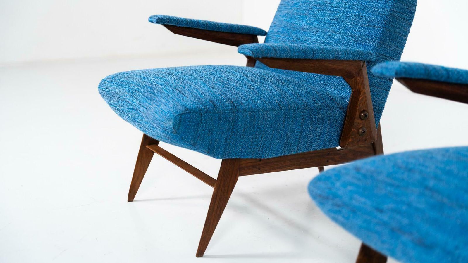 photo vinterior Mid Century Modern Pair Of Armchairs By Vittorio Dassi, Italy, 1960s