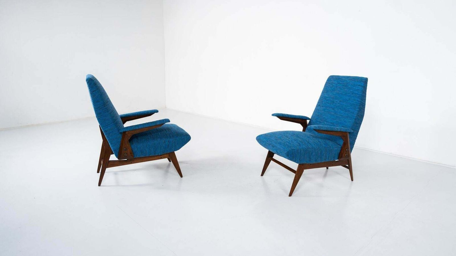 photo buy Mid Century Modern Pair Of Armchairs By Vittorio Dassi, Italy, 1960s