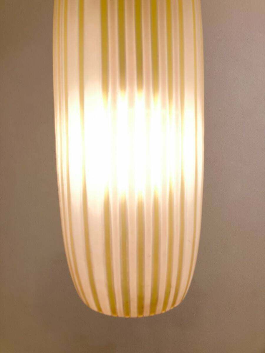 Mid Century Modern Yellow Glass Suspension, Italy, 1960s photo buy