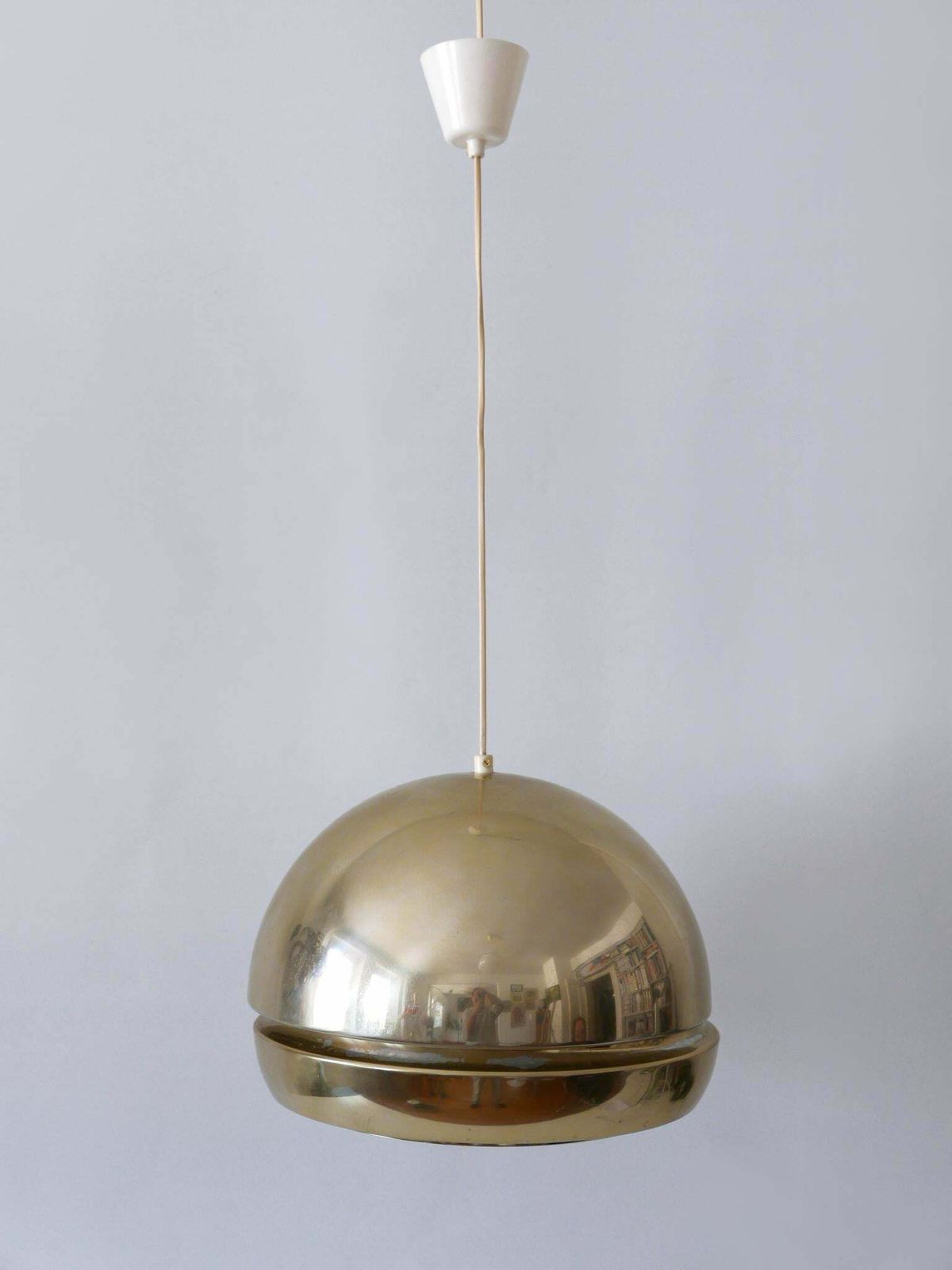 photo vinterior Amazing Mid Century Modern Aluminium Pendant Lamp Or Hanging Light Sweden 1960s
