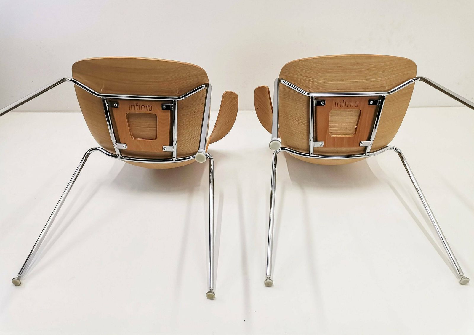 photo furniture 1 Of 2 Loop Wood Dining Chairs By Infiniti, 00's Italy / Modern Italian Design / Minimal Desk Chair