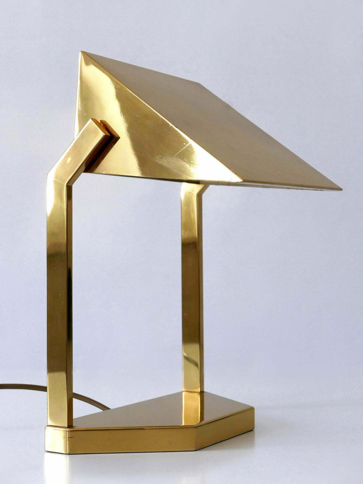 Mid Century Desk Light Or Table Lamp By Vereinigte Werkstätten Germany 1960s photo for sale