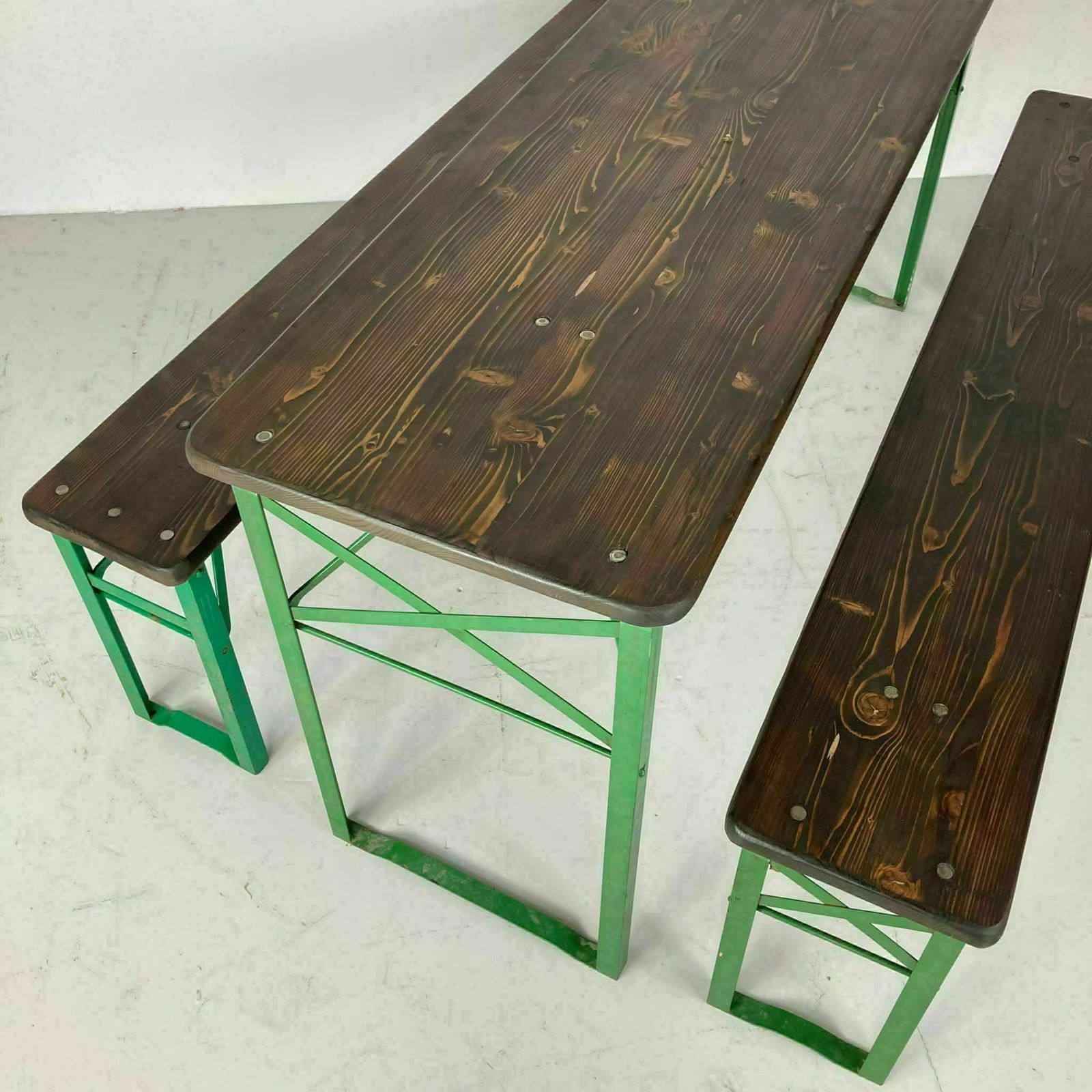Customised Length Vintage German Beer Table And Benches photo furniture
