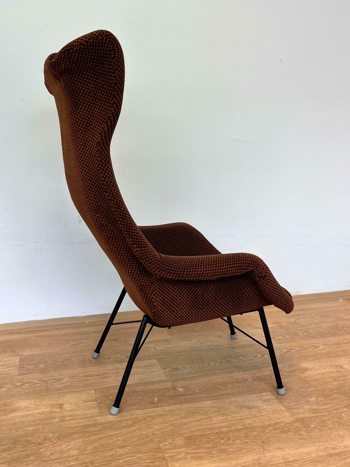 Original Design Fiberglass Wing Chair By Miroslav Navratil, 1970s photo for sale