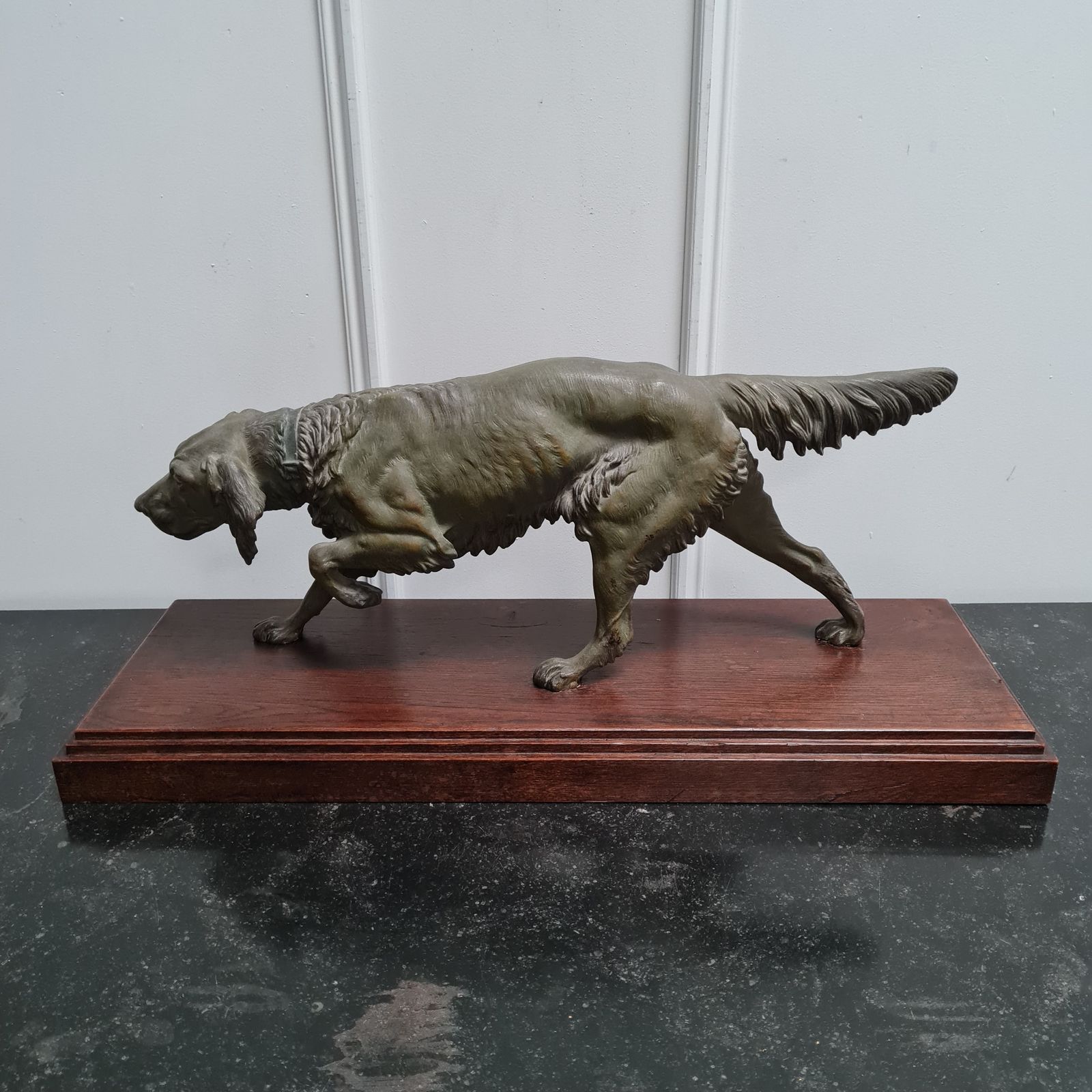Antique Sculpture Of Dog C1900