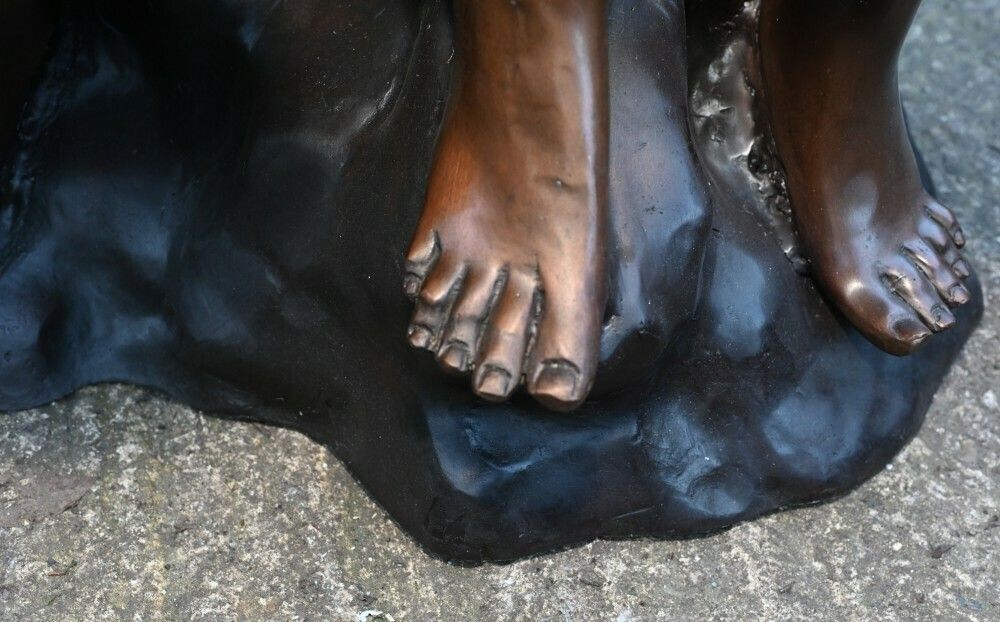 Lifesize Bronze The Kiss Statue After Rodin Garden Casting photo vinterior