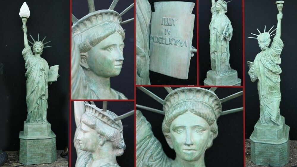 Xl Statue Of Liberty Bronze Statue New York Lamp