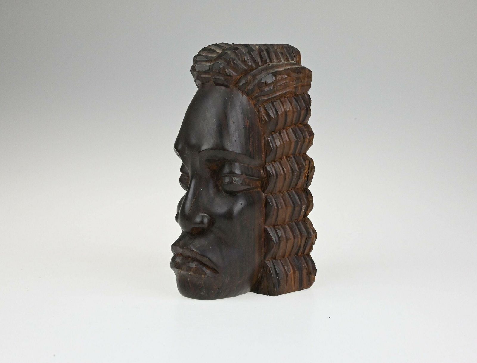 Antique Hand Carved Ebony Wood Sculpture, Hand Carved Wooden Statue, Vintage Statue, Statue, Wooden Figurine, Antique Statue