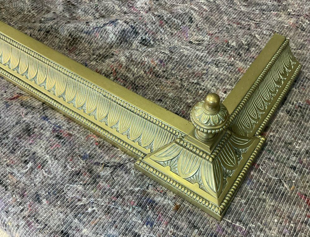 Victorian Brass Fender photo for sale