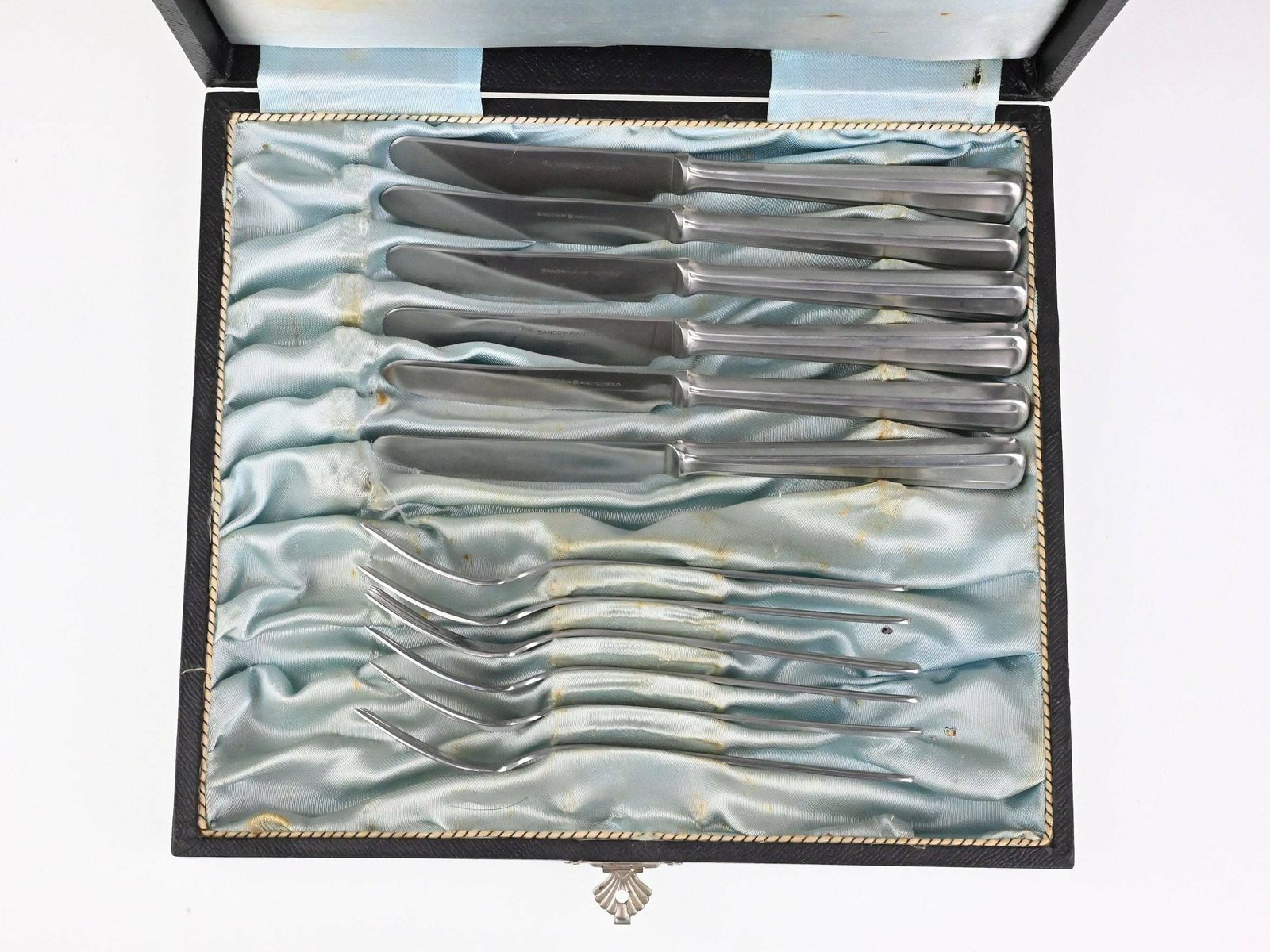 Antique Sandrik Cutlery Set, Dining Collectibles, Antique Cutlery, Sandrik Dining Set, Set Of Forks, Set Of Knives, Antique Set photo furniture