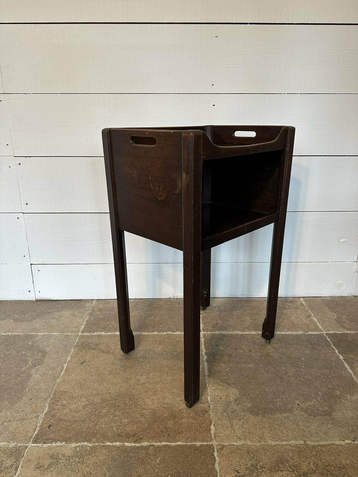 Mahogany Bedside Table, 1700s, Antique photo furniture