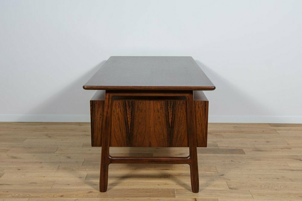 Mid Century Teak Model 75 Freestanding Desk From Omann Jun, Denmark, 1960s photo Furniture