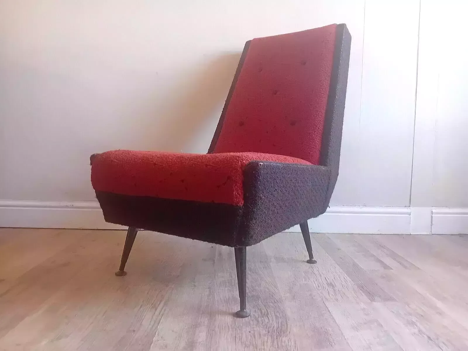 Original 1960's Sputnik Era Mid Century Lounge Chair /Easy Chair / Bedroom Chair photo for sale