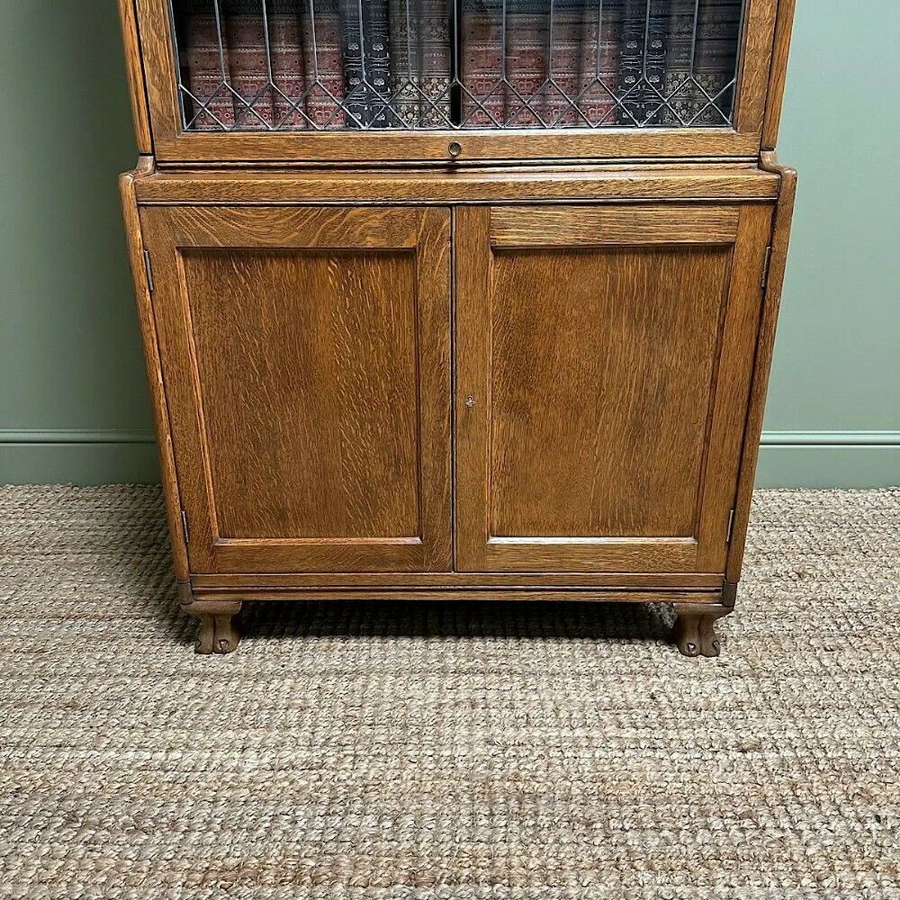 photo furniture Stunning Edwardian Oak Stacking Antique Barrister Bookcase