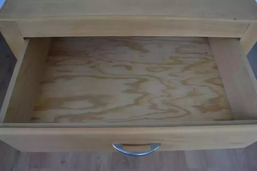 Mid Century Plywood Chest Of Drawers photo vintage