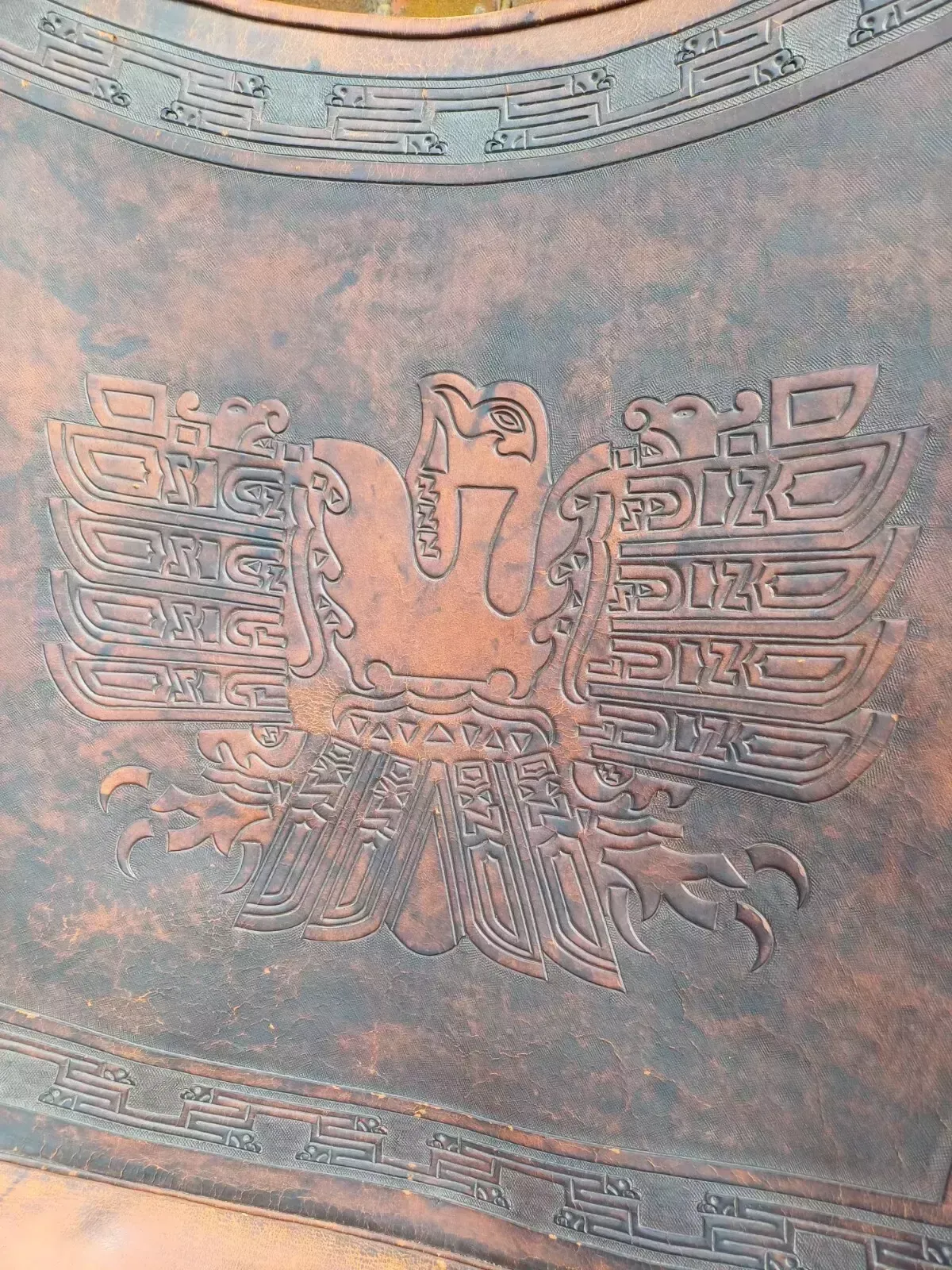 Rare Mid Century South American Tooled Leather Butterfly Chair photo 675.0