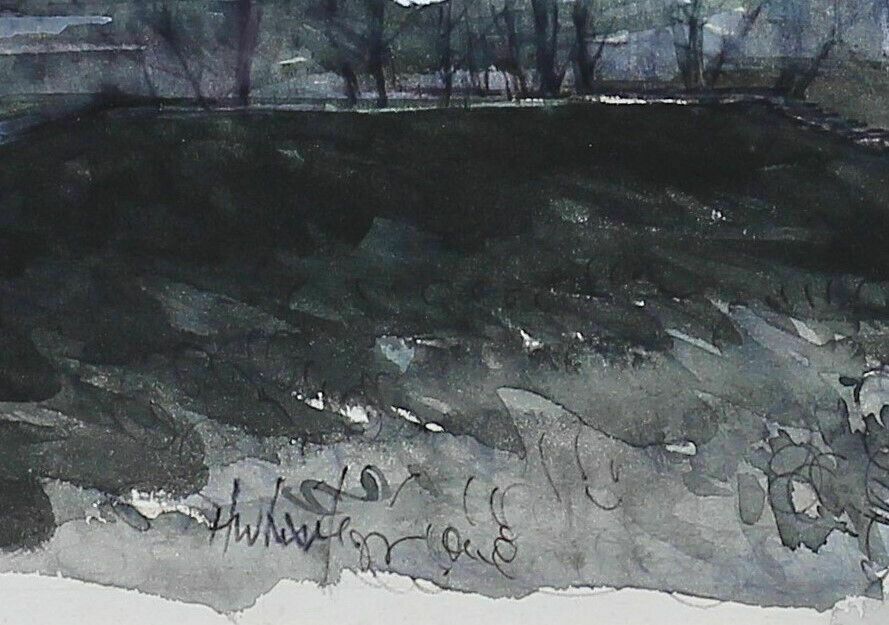 Watercolour By Harold Wharfe. Redheugh Bridge, Newcastle Upon Tyne photo Art
