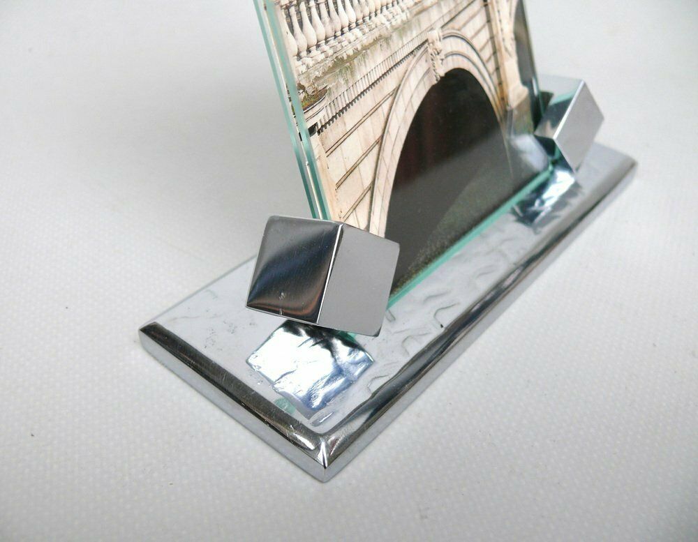 Art Deco Chrome Plated Picture Frame, Germany, 1920s photo vinterior