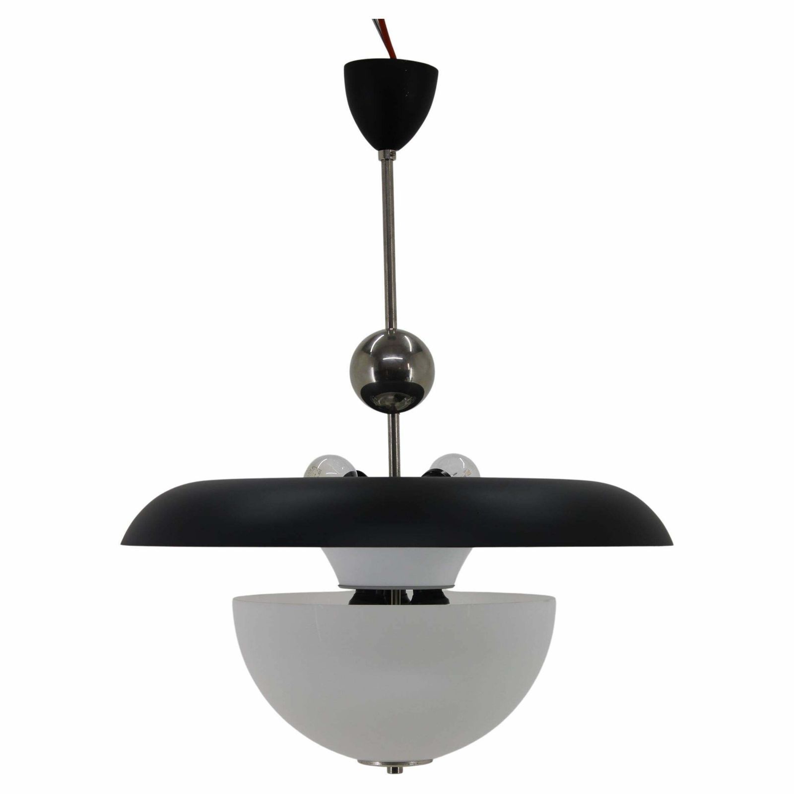 1930s Bauhaus Chandelier By Anyz, Czechoslovakia