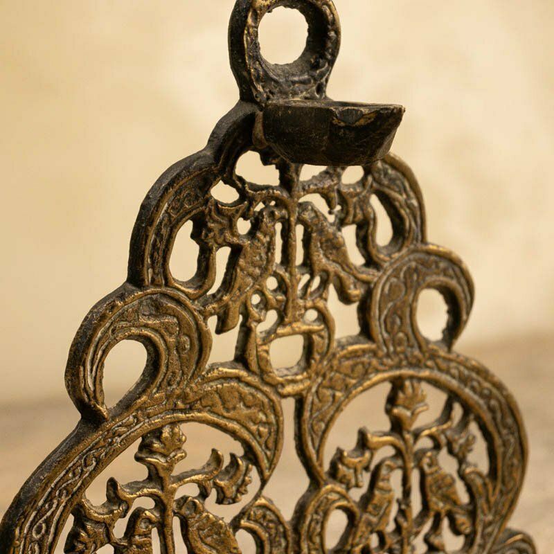 Moroccan Hanukkah Lamp, 1800s, Antique photo Home Decor