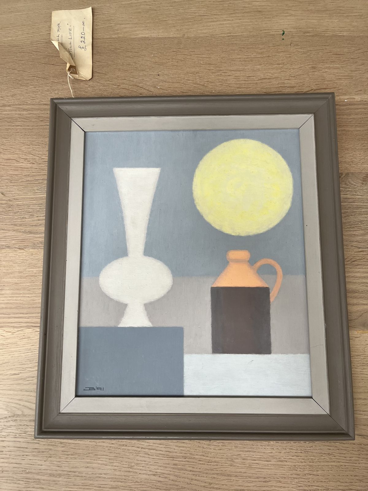 Still Life Painting Framed Original John Bill Rwa
