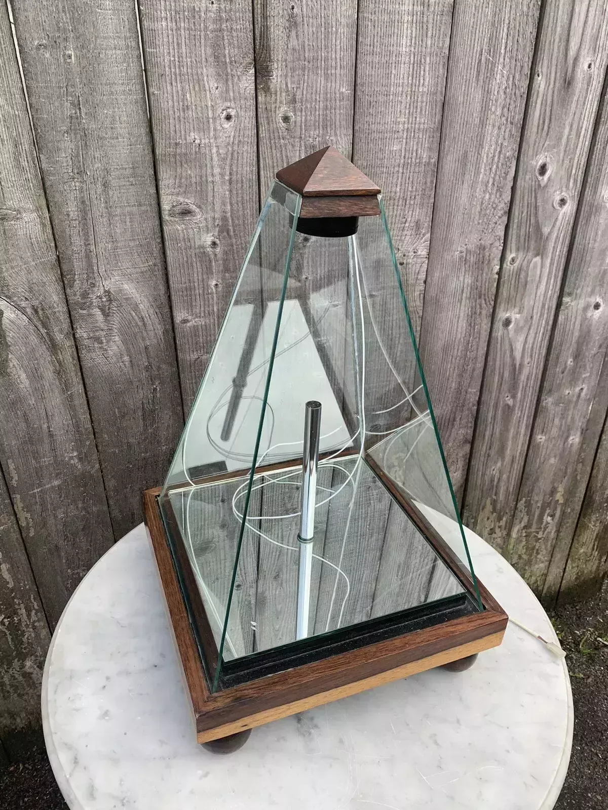 A Pair Of Decorative Table Top Obelisk Display Cases photo 475.0