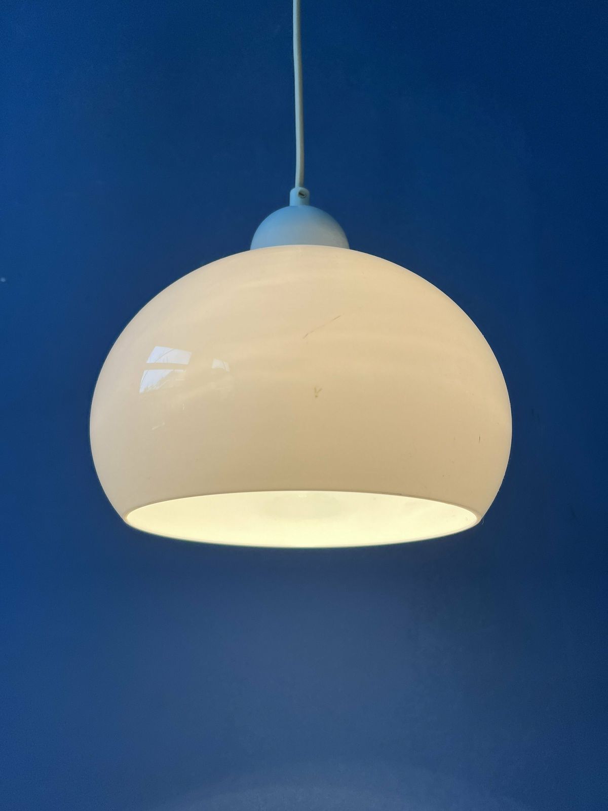 Kleine Witte Space Age Paddenstoellamp photo for sale