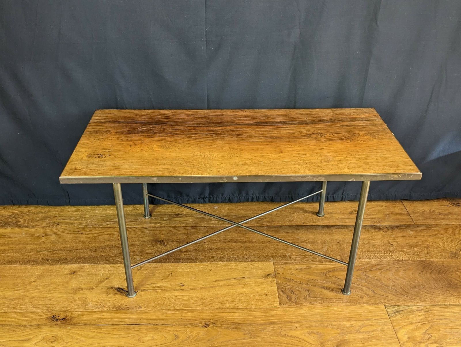 Rare Mid Century Rosewood Coffee Table With Brass Legs By Danish Designer Frode Holm For Illums Bolighus, Copenhagen. Cites Article 10 In Place photo buy