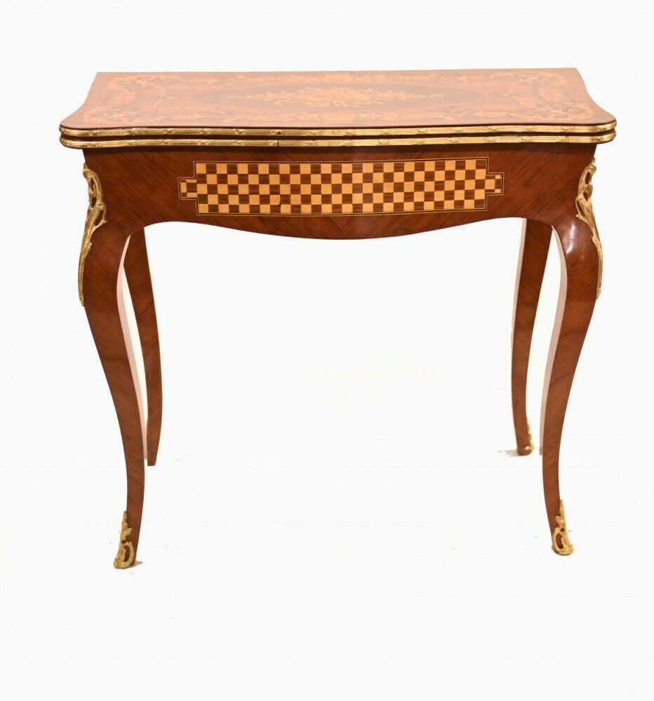 Louis XVI Games Table Inlay Chess Board French photo furniture