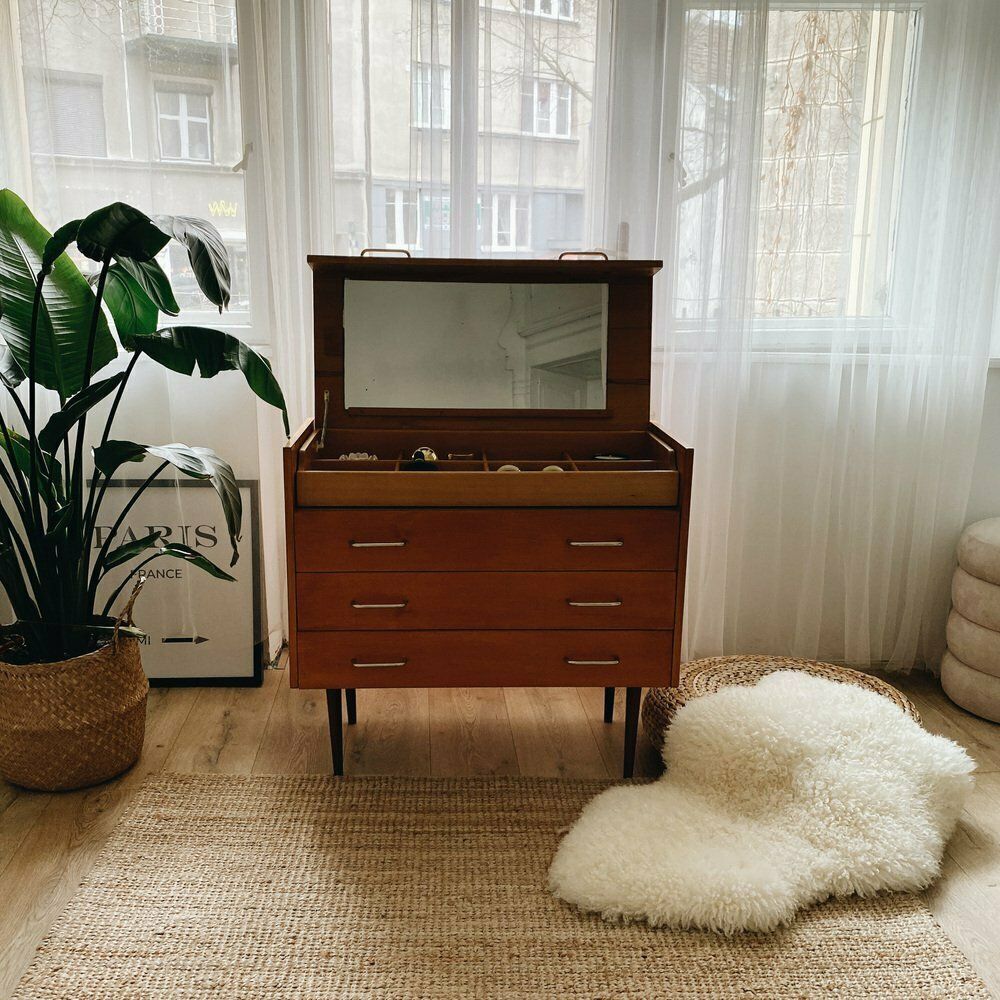 photo buy Vintage Wooden Cabinet From Up Zavody, 1960