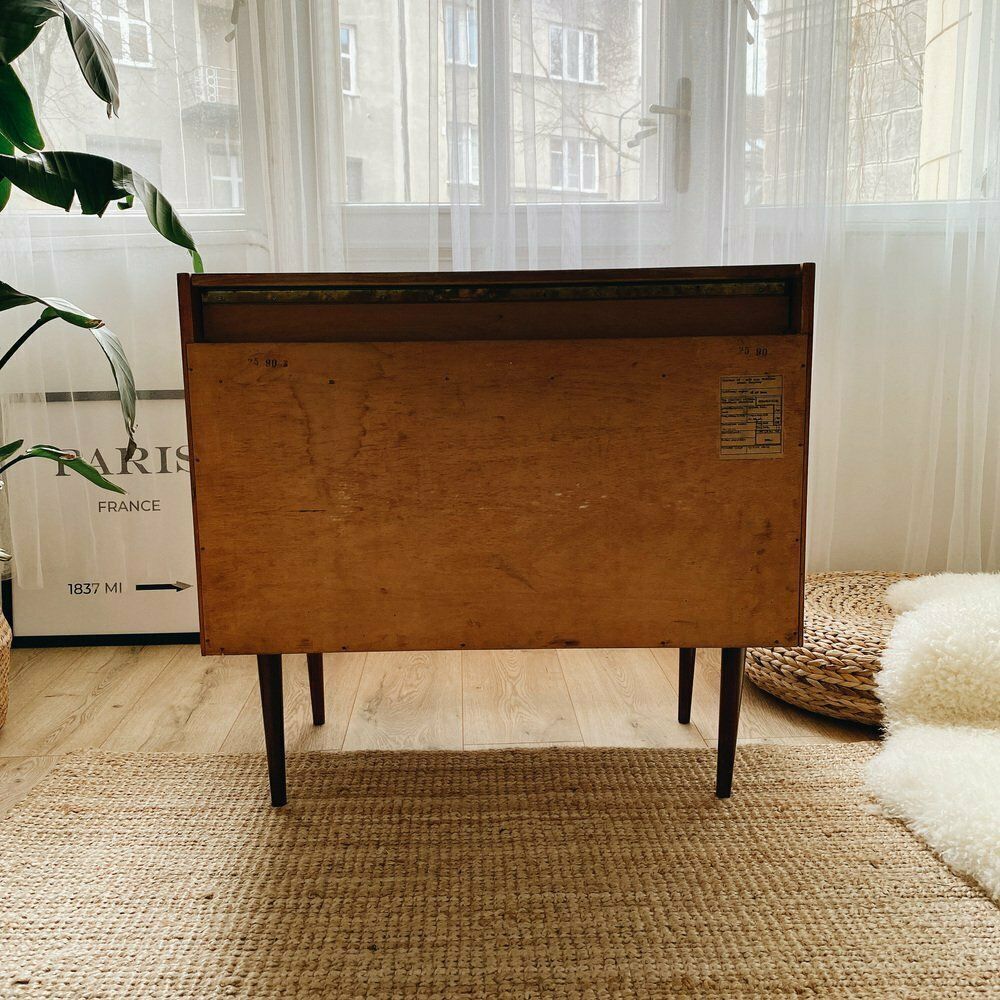 photo vintage Vintage Wooden Cabinet From Up Zavody, 1960