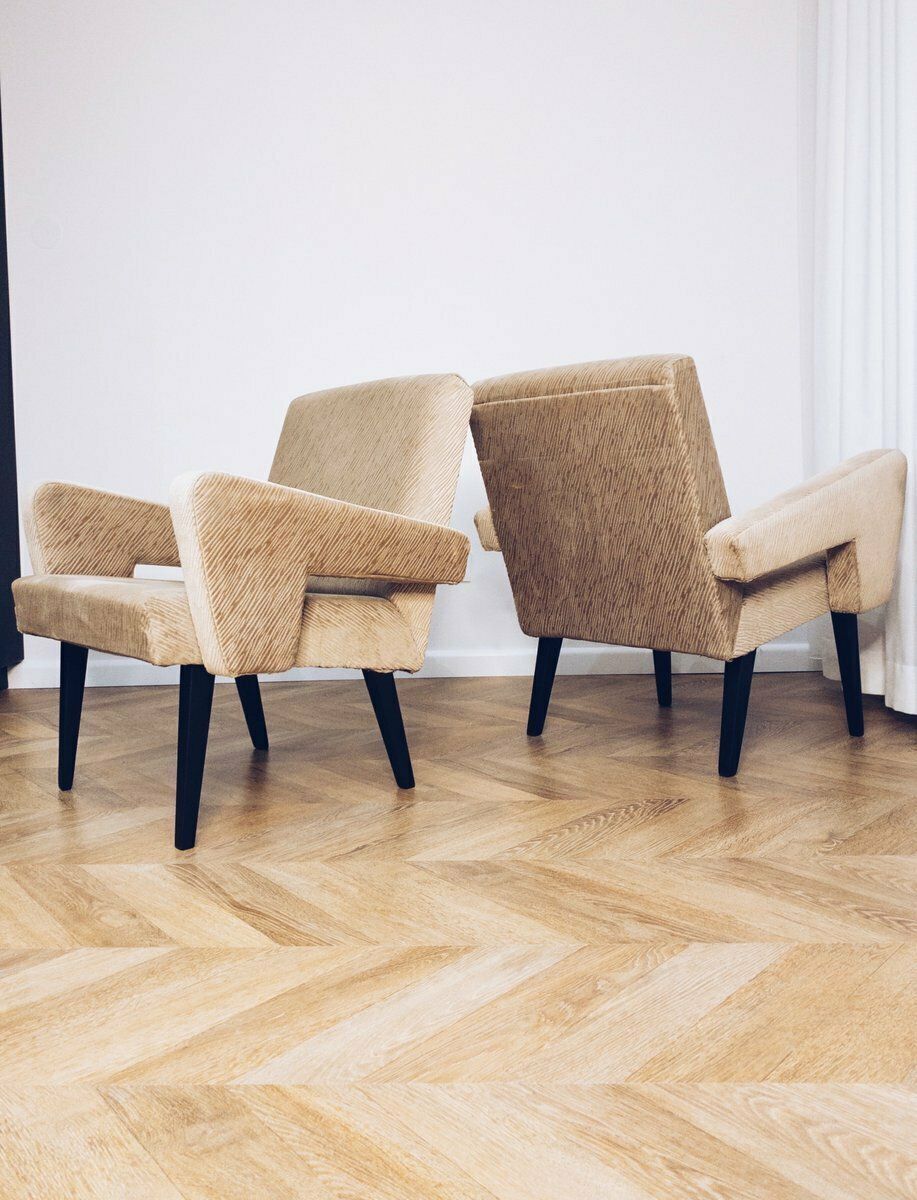 Czechoslovakian Mid Century Modern Armchairs From Jitona, Set Of 2 photo furniture